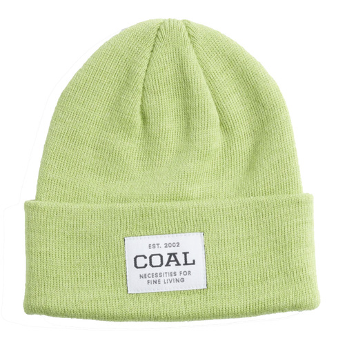 Coal The Uniform Kids Acid Green Recycled Knit Cuff Beanie