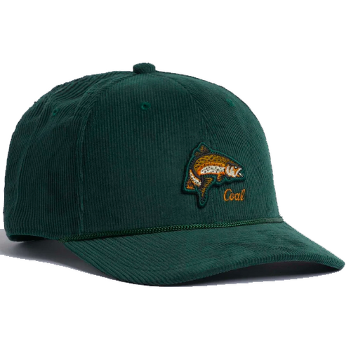 Coal The Wilderness Low Fish Dark Green Corduroy Snapback Cap