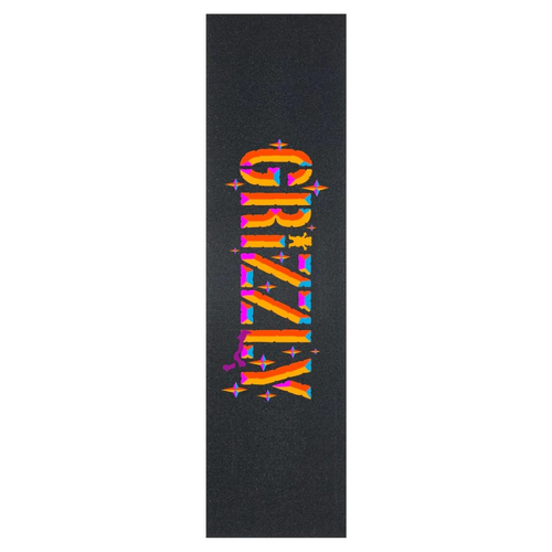 Grizzly Stamp Beveled Black 9" Skateboard Griptape