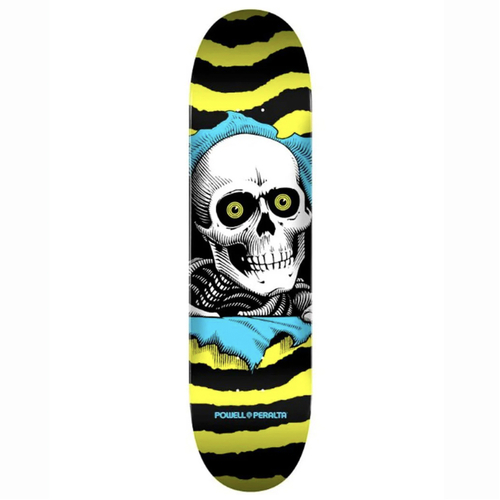 Powell Peralta Ripper Yellow Blue 7.0" Skateboard Deck
