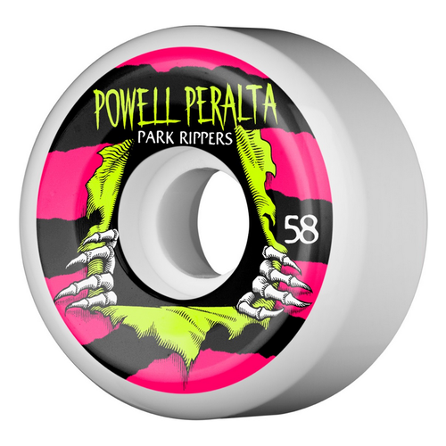 Powell Peralta PF Park Ripper 2 White 58mm 103a Skateboard Wheels