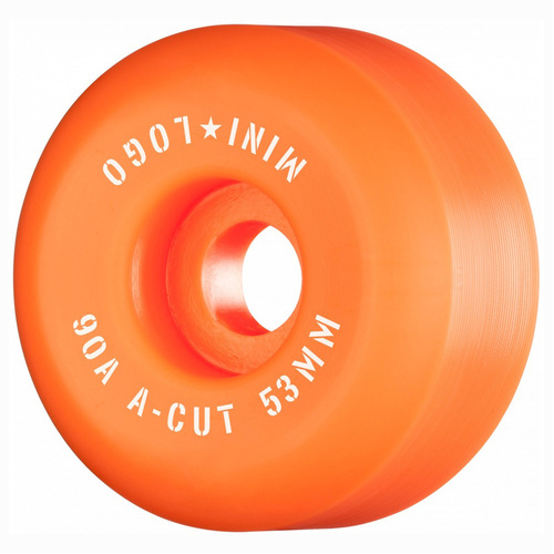 Mini Logo A-Cut Orange 53mm 90a Skateboard Wheels