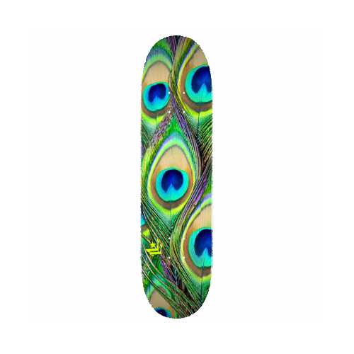 Mini Logo Peacock Feather 7.5" Mini Skateboard Deck
