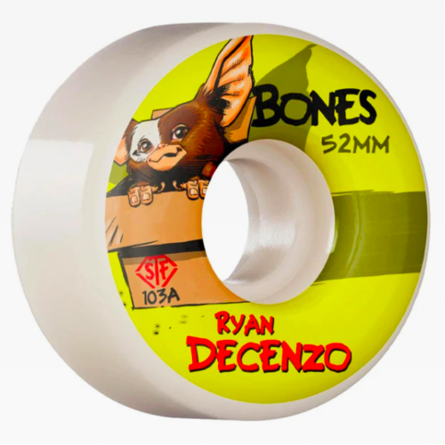 Bones STF V2 Decenzo Gizzmo 53mm 103a Skateboard Wheels