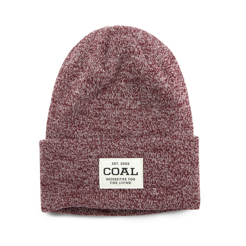 Coal The Uniform Burgundy Marl Knit Cuff Beanie
