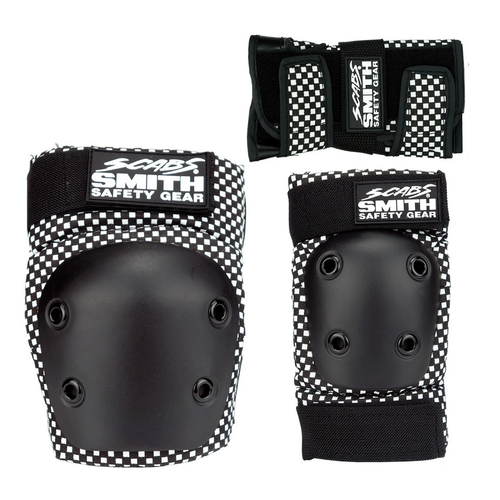 Smith Scabs Tri Pack Checkered Youth Pads Set