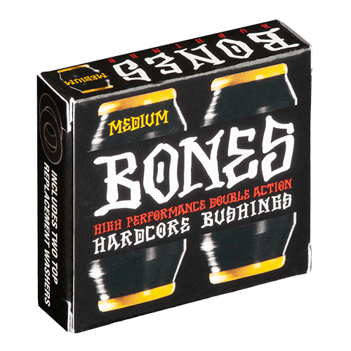 Bones Medium 91a Black Yellow Skateboard Bushings