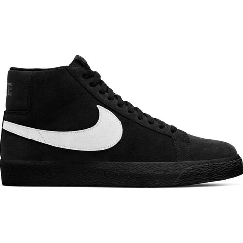 Nike SB Blazer Mid Black White Black Skateboard Shoes [Size: 10]