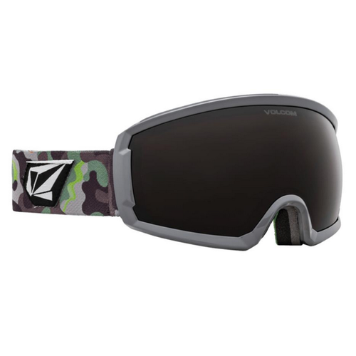 Volcom Migrations Camo Lime 2021 Snowboard Goggles Bronze Chrome Lens