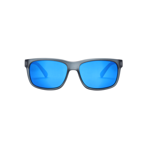 Volcom Wig Matte Smoke Sunglasses Blue Mirror Lens