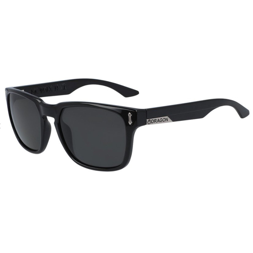 Dragon Monarch XL LL Jet Black Sunglasses Smoke Polarised Lens