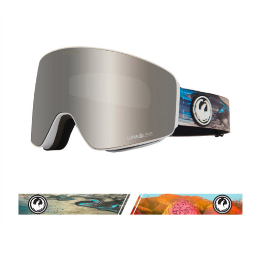 Dragon PXV Iguchi 2021 Snowboard Goggles Lumalens Silver Ionised Lens