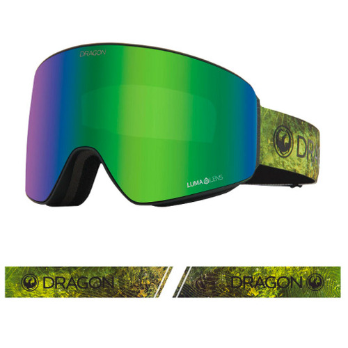 Dragon PXV Terrafirma 2021 Snowboard Goggles Lumalens Green Ionised Lens