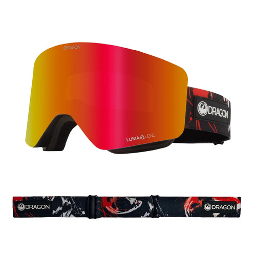 Dragon R1 OTG Koi Red Ion 2023 Snowboard Goggles + Spare Lens