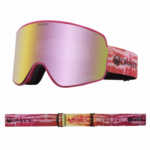 Dragon NFX2 B4BC 2023 Snowboard Goggles Lumalens Pink Lens + Spare