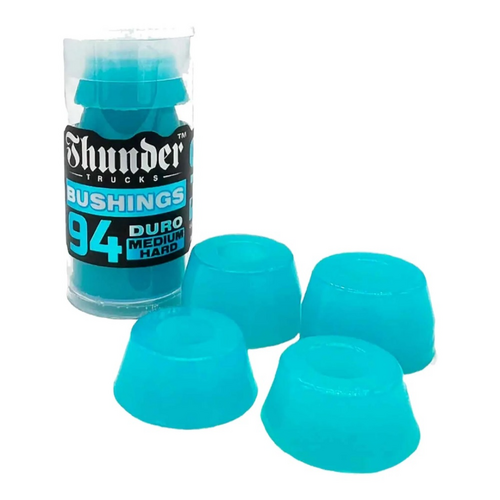 Thunder Medium Hard Bushing Tube Light Blue 94a Skateboard Bushings