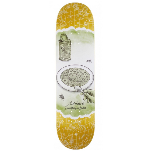 Anti Hero Its A Sign Daan Van Der Linden Yellow 8.25" Skateboard Deck