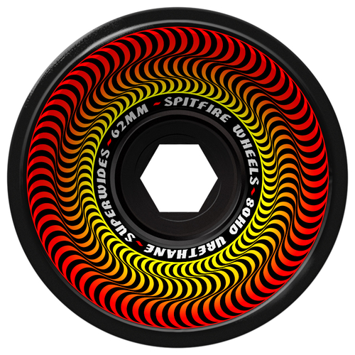 Spitfire Superwides Black 62mm 80a Skateboard Wheels