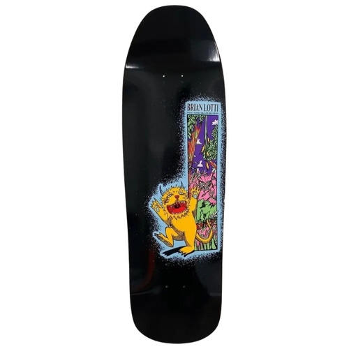 Welcome Brain Lotti Wild Thing On Gaia Black 9.6" Skateboard Deck
