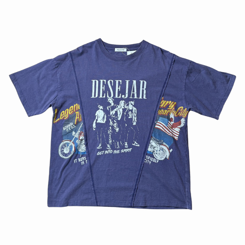 Freak's Store Oversized Desejar Blue T-Shirt Used Vintage