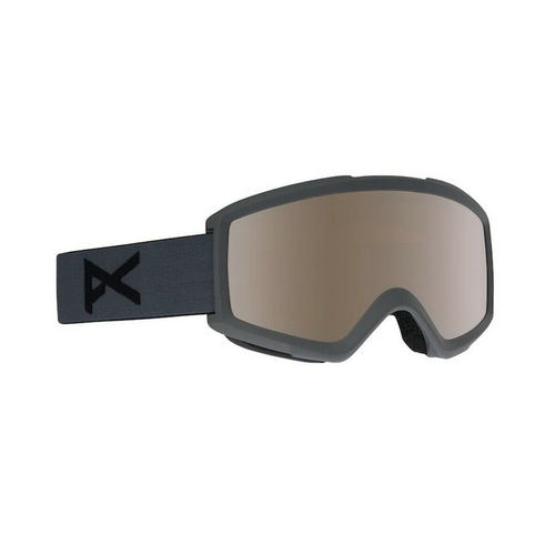 Anon Helix 2.0 Stealth Mens 2022 Snowboard Goggles Silver Amber Lens