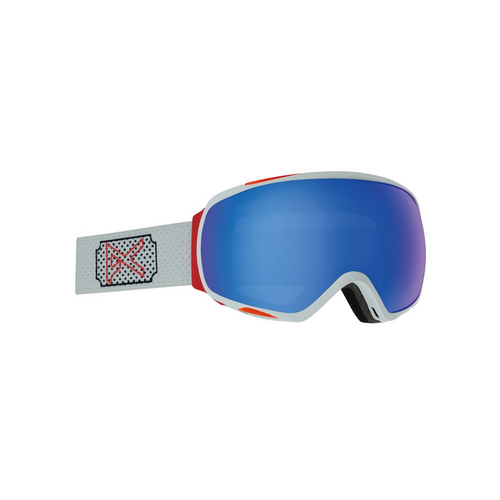 Anon Tempest White Rose 2020 Snowboard Goggles Sonar Blue Lens + MFI Facemask