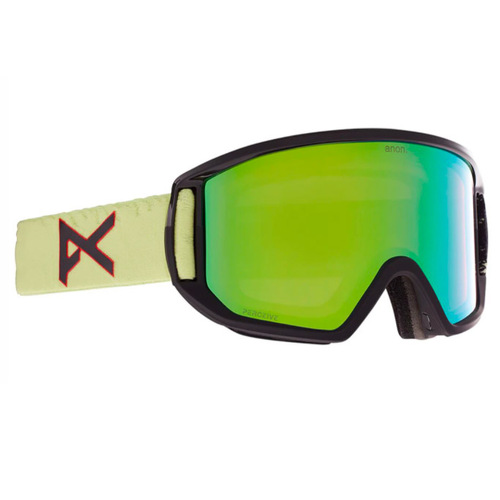 Anon Relapse Crazy Eyes 2021 Snowboard Goggles Variable Green Lens + Bonus Lens + Mfi Mask