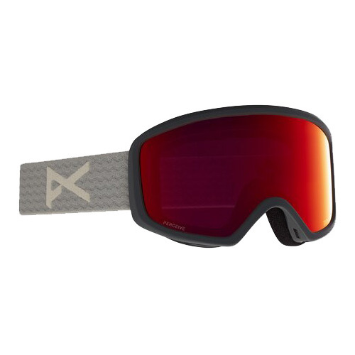 Anon Deringer Gray Womens 2021 Snow Goggles Sunny Red Lens + MFI Facemask