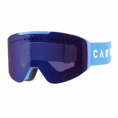 Carve White Out Matte Blue Grey Hi Light Snow Goggles