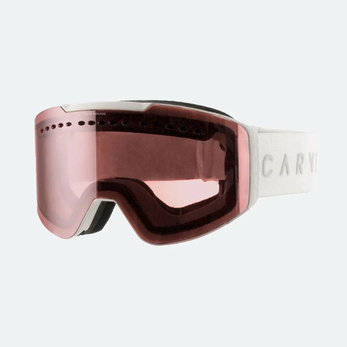 Carve White Out Matte White Rose Low Light Snow Goggles