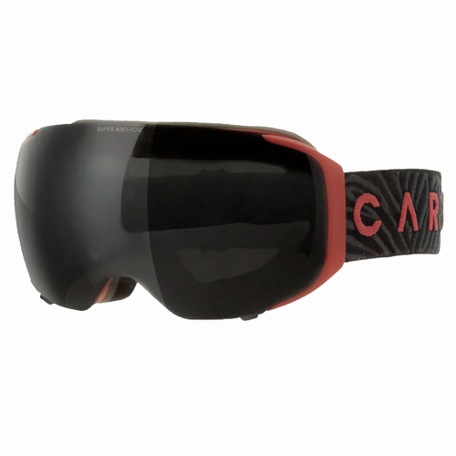 Carve The Boss Matte Red Snow Goggles - Spare Magnetic Low Light