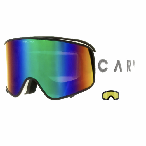 Carve Summit Matte White Magnetic Lens Snow Goggles