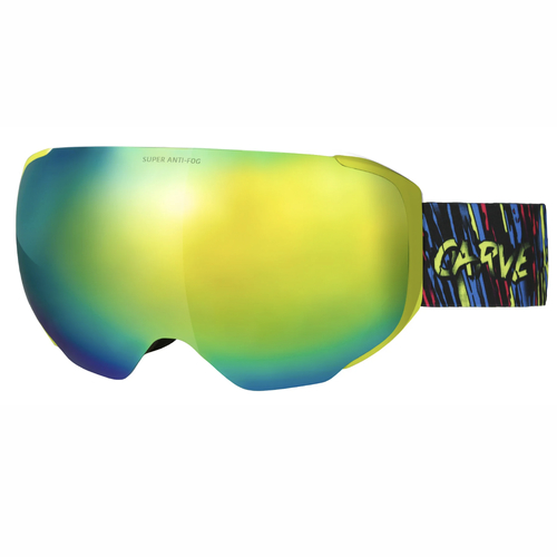 Carve The Boss Matte Yellow Snow Goggles - Spare Magnetic Low Light