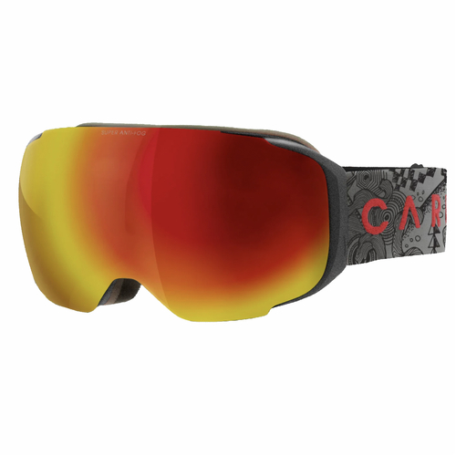 Carve The Boss Matte Grey Snow Goggles - Spare Magnetic Low Light