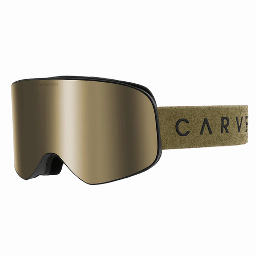 Carve Frother Matt Black Amber Low Light Snow Goggles