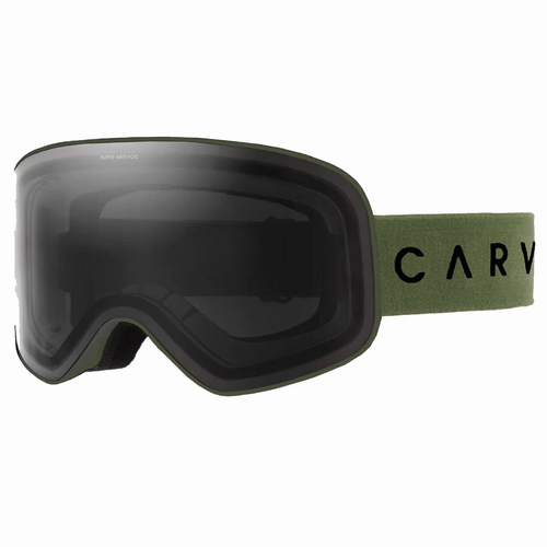 Carve Frother Matt Olive Grey Snow Goggles