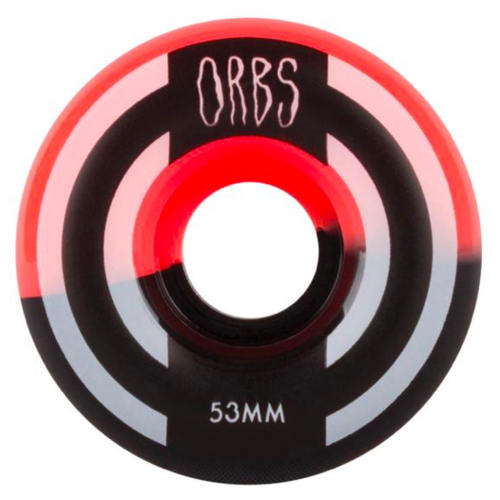 Welcome Orbs Apparitions Coral Black Swirl 53mm 99a Skateboard Wheels