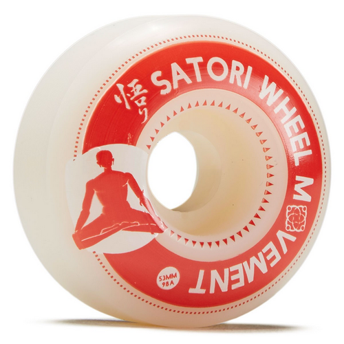 Satori Movement Slim Meditation Series Red 53mm 98a Skateboard Wheels