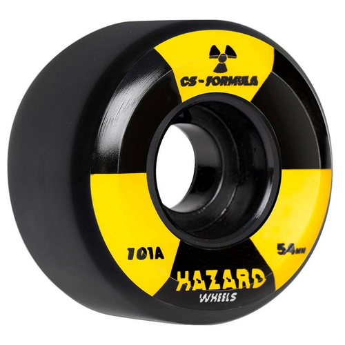 Hazard CS Conical Radio Active Black 54mm 101a Skateboard Wheels
