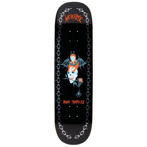 Welcome Angel On Enenra Ryan Townley Black Silver 8.5" Skateboard Deck