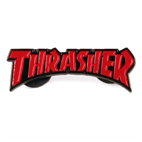 Thrasher Logo Red Label Pin
