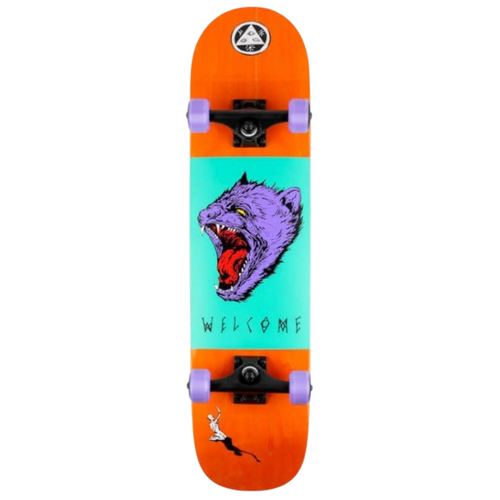 Welcome Tasmanian Angel Orange Stain 7.75" Complete Skateboard
