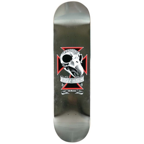 Birdhouse Skull Tony Hawk Chrome 8.25" Skateboard Deck