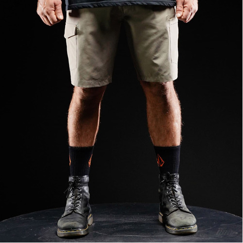 Volcom Workwear Slab Hybrid Brindle Mens Work Shorts [Size: 30]