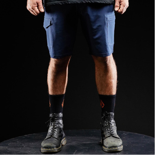 Volcom Workwear Slab Hybrid Navy Mens Work Shorts [Size: 32]