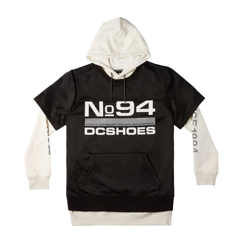 DC Dryden Black DWR Mens Double Layer Snowboard Hoodie