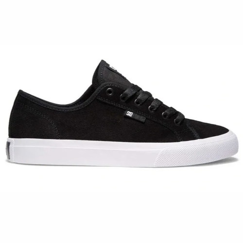 DC Manual Black White Mens Skateboard Shoes
