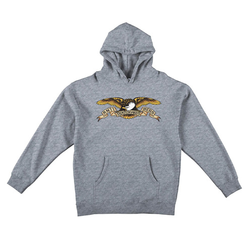 Anti Hero Eagle Heather Grey Mens Sweatshirt Hoodie [Size: 2X-Large]