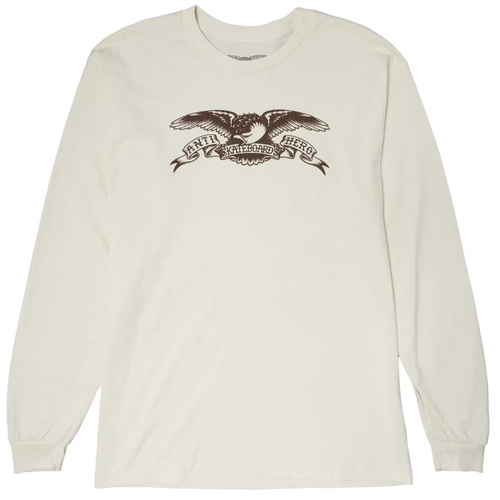 Anti Hero Basic Eagle Natural Mens Long Sleeve Tee [Size: X-Large]