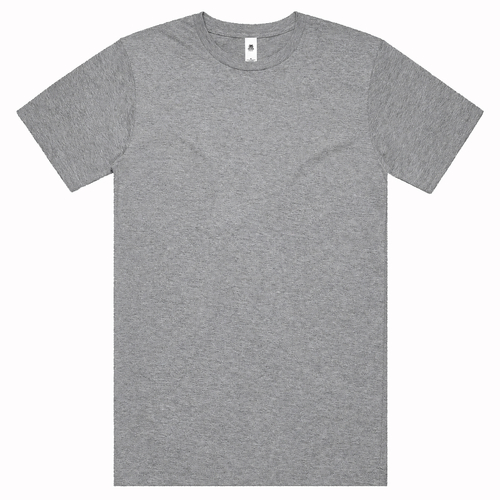 AS Colour Mens Block T-Shirt Grey Marle [Size: Small]
